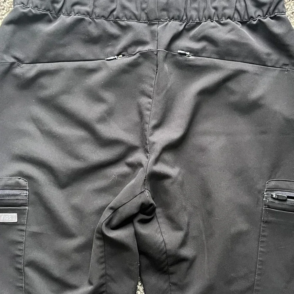 FIGS Technical Collection Black Scrub Jogger Pants W19SW2002 Mens Small